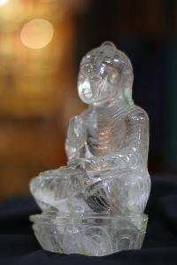 Clear Crystal [amoghasiddhi Buddha] Statue