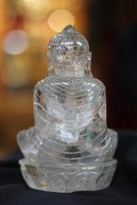 Clear Crystal [amoghasiddhi Buddha] Statue