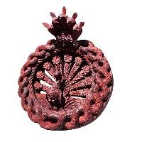 [premium] Traditional Newari Wooden [hand Carved Peacock Design For Decoration], Natural Wood,