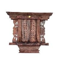 [premium] Traditional Newari Wooden [hand Carved Door Design For Decoration], Natural Wood,