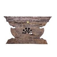 [premium] Traditional Newari Wooden [hand Carved Peacock Design For Decoration], Natural Wood,