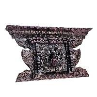 [premium] Traditional Newari Wooden [hand Carved Peacock Design For Decoration], Natural Wood,
