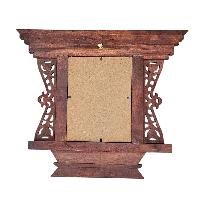 [premium] Traditional Newari Wooden [hand Carved Windows], [design Photo Frame Or Window Decoration], Natural Wood