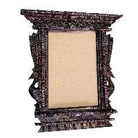 [premium] Traditional Newari Wooden [hand Carved Windows], [design Photo Frame Or Window Decoration], Natural Wood