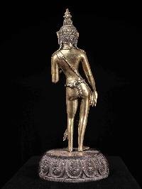 Standing Padmapani] Handmade Nepali Buddhist Statue,