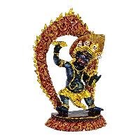 [zzzz] Buddhist Miniature Statue, [partly Gold Plated Finish], [thangka Color Finish]