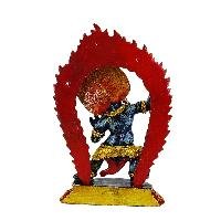 [zzzz] Buddhist Miniature Statue, [partly Gold Plated Finish], [thangka Color Finish]