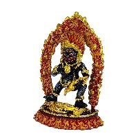 [zzzz] Buddhist Miniature Statue, [partly Gold Plated Finish], [thangka Color Finish]