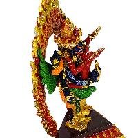 [zzzz] Buddhist Miniature Statue, [partly Gold Plated Finish], [thangka Color Finish]