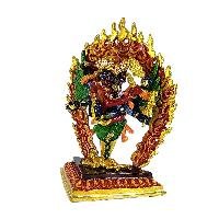 [zzzz] Buddhist Miniature Statue, [partly Gold Plated Finish], [thangka Color Finish]