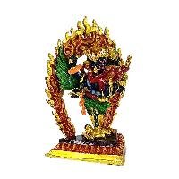 [zzzz] Buddhist Miniature Statue, [partly Gold Plated Finish], [thangka Color Finish]