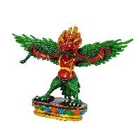 [zzzz] Buddhist Miniature Statue, [partly Gold Plated Finish], [thangka Color Finish]