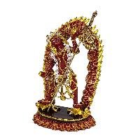 [zzzz] Buddhist Miniature Statue, [partly Gold Plated Finish], [thangka Color Finish]