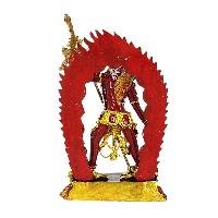 [zzzz] Buddhist Miniature Statue, [partly Gold Plated Finish], [thangka Color Finish]