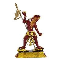 [zzzz] Buddhist Miniature Statue, [partly Gold Plated Finish], [thangka Color Finish]