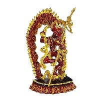 [zzzz] Buddhist Miniature Statue, [partly Gold Plated Finish], [thangka Color Finish]