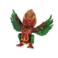 [zzzz] Buddhist Miniature Statue, [partly Gold Plated Finish], [thangka Color Finish]