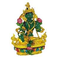 [zzzz] Buddhist Miniature Statue, [partly Gold Plated Finish], [thangka Color Finish]