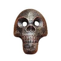 Handmade Wooden Mask, [citipati Mask], Tibetan Style With [traditional Color], [poplar Wood]