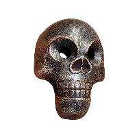 Handmade Wooden Mask, [citipati Mask], Tibetan Style With [traditional Color], [poplar Wood]