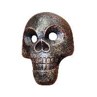 Handmade Wooden Mask, [citipati Mask], Tibetan Style With [traditional Color], [poplar Wood]
