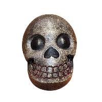 Handmade Wooden Mask, [citipati Mask], Tibetan Style With [traditional Color], [poplar Wood]