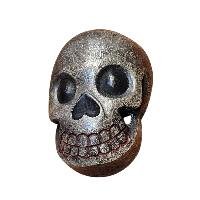 Handmade Wooden Mask, [citipati Mask], Tibetan Style With [traditional Color], [poplar Wood]