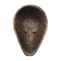 Handmade Wooden Mask, [tribal Mask], Tibetan Style With [traditional Color], [poplar Wood]