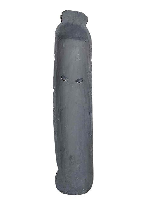 Handmade Wooden Mask, [tribal Mask], Or [long Face] Tibetan Style With [traditional Color], [poplar Wood]