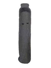 Handmade Wooden Mask, [tribal Mask], Or [long Face] Tibetan Style With [traditional Color], [poplar Wood]
