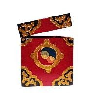 Buddhist Wooden Box With [dragon] Design, Tibetan Style With Traditional Color