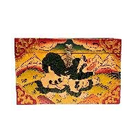 Buddhist Wooden Box With [snow Lion] Design, Tibetan Style With Traditional Color
