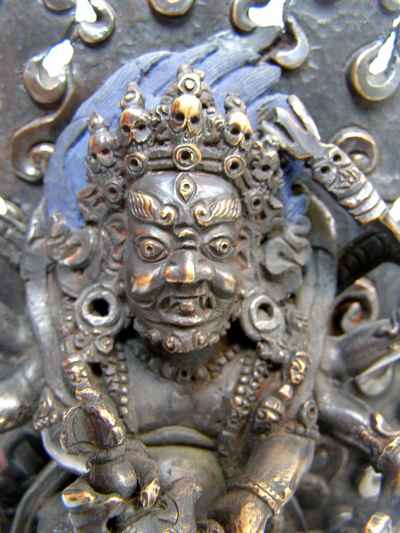 Black Mahakala Statue, [black Oxidized]