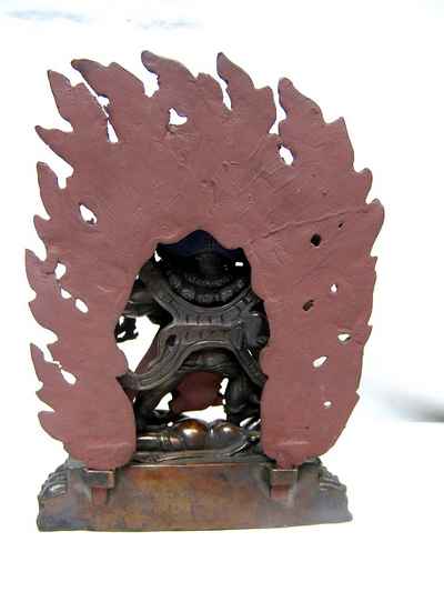 Black Mahakala Statue, [black Oxidized]