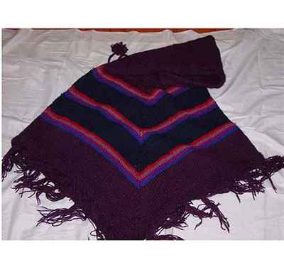 Woolen Poncho-6186