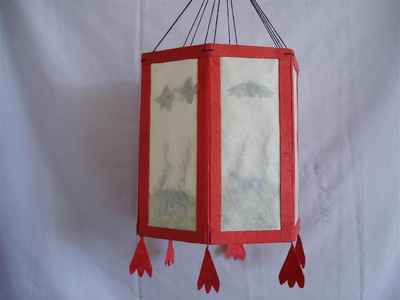 Lokta Paper Lampshade-6611