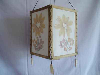 Lokta Paper Lampshade-6616