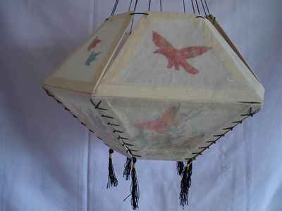 Lokta Paper Lampshade-6619