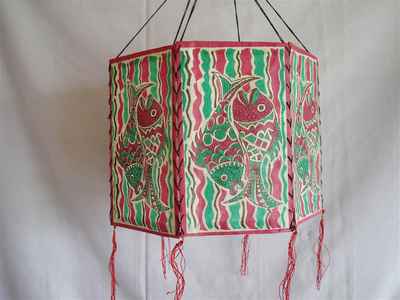 Lokta Paper Lampshade-6625