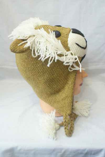 thumb3-Woolen Animal Cap-8627