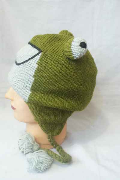 thumb3-Woolen Animal Cap-8631