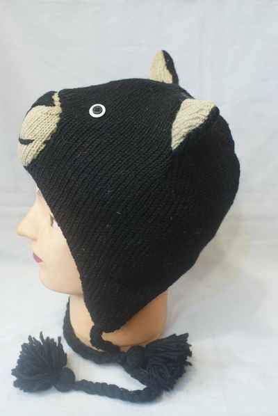 thumb3-Woolen Animal Cap-8632