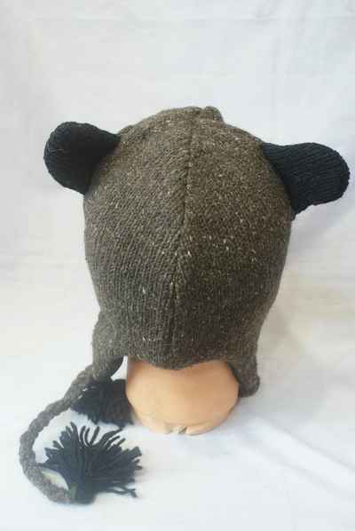 thumb2-Woolen Animal Cap-8635