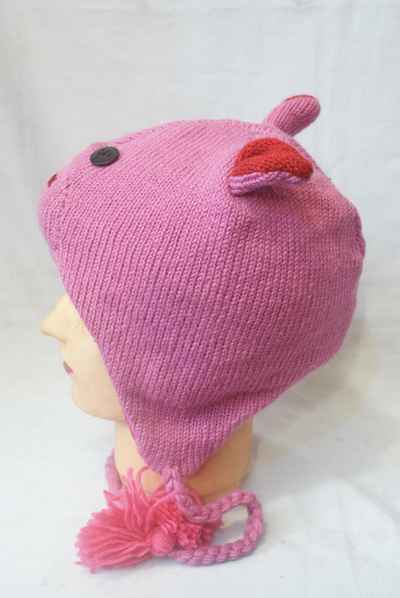 thumb3-Woolen Animal Cap-8640