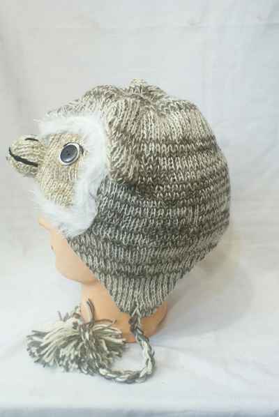 thumb3-Woolen Animal Cap-8642