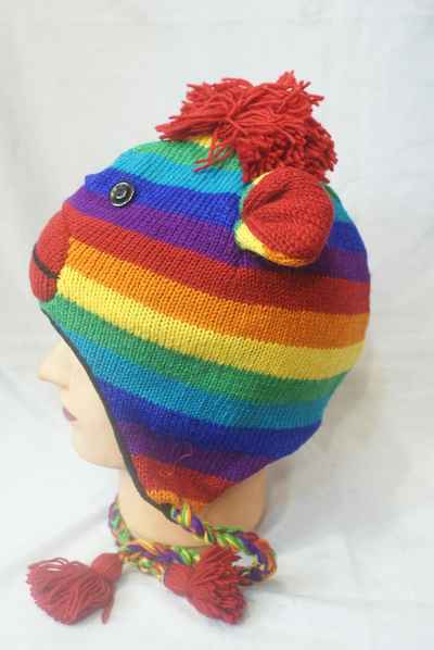 thumb3-Woolen Animal Cap-8643