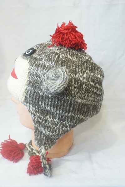 thumb3-Woolen Animal Cap-8645