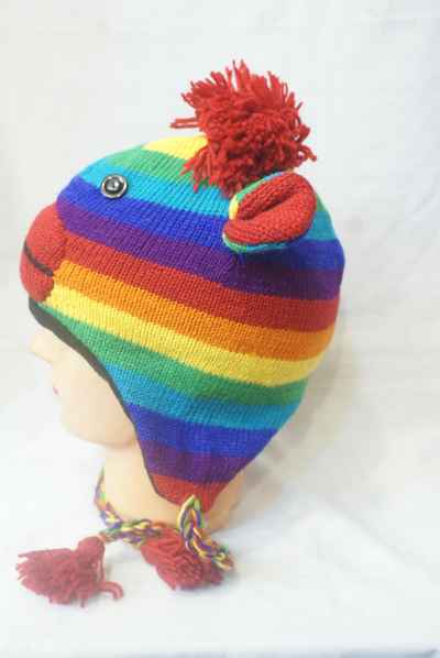 thumb3-Woolen Animal Cap-8646