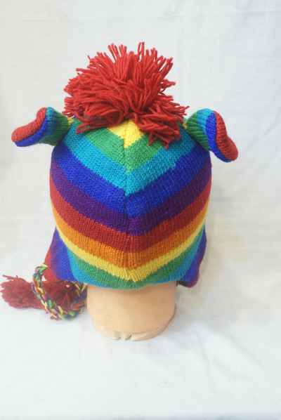 thumb2-Woolen Animal Cap-8646