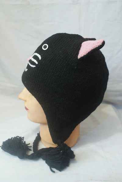 thumb3-Woolen Animal Cap-8649